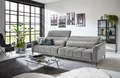 Produktbild: Big-Sofa >Wolve< 2x elektr. Sitzverstellung, Cord silbergrau - 280x108x118cm (BxHxT)