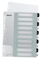 Produktbild: LEITZ 1215-00-00 LEITZ Kunststoff-Register WOW, Zahlen, A4 Überbreite, 1-10