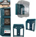 Produktbild: StealthMounts Batteriehalter kompatibel mit Makita 40 V XGT | schnurlose Batteriehalterung Elektrowerkzeuge | 6 Stück | blaue Batterie-Organizer
