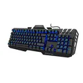 Produktbild: uRage Gaming-Keyboard Exodus 420 Metal, schwarz, Tastatur für PC Gaming, Night-Vision-Mode, 12 Multimedia Direkt-Funktionen, Anti-Ghosting - 26-Tasten-Rollover, Win-Lock, RGB-Farben, 47 x 4 x 18 cm