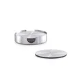Produktbild: Zeller 27239 Glasuntersetzer-Set 7-tlg. Edelstahl ca. Ø 10 cm Untersetzer run...