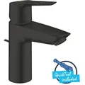 Produktbild: QuickFix Start - Waschtischarmatur mit Ablauf, schwarz matt 242092432 - Grohe