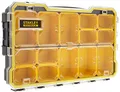 Produktbild: STANLEY FatMax Profi-Organizer Sortimentskasten Sortierbox Zubehörbox (zum Verstauen und Transportieren von Kleinteilen und Zubehör, transparent, kratz-und schlagfest, stapelbar) FMST1-75779