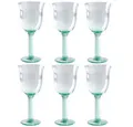 Produktbild: Lambert Rotweinglas Rotweinglas Corsica Grün (6er-Set)