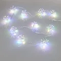 Produktbild: Northpoint 200 LED Lichterkette Weihnachten Sparkling Leuchtball 180cm lang/Feuerwerk/Pusteblume mit 5m Zuleitung für den Innenbereich (Bunt)
