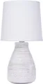 Produktbild: BRUBAKER Tischleuchte Landhaus Shabby Chic, Designer Tischlampe, Ohne Leuchtmittel, 1x oder 2er Set Deko Nachttischlampe mit Stein Optik