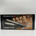 Produktbild: Remington Glätteisen Sleek & Curl Turmalin-Keramikbeschichtung LCD-Display, 150-