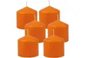 Produktbild: HS Candle Stumpenkerze Blockkerze (6-tlg), Wachskerzen Ø8cm x 8cm - Kerze in vielen Farben