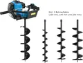 Produktbild: GÜDE Benzin Erdlochbohrer Erdbohrer Pfahlbohrer Erdbohrgerät GE2200 mit 3Bohrern