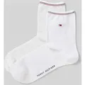 Produktbild: Tommy Hilfiger Socken mit elastischem Bündchen im 2er-Pack in Weiss, Größe 35-38