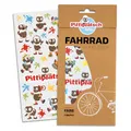 Produktbild: Farbviereck Pittiplatsch Aufkleber Fahrrad - Unser Sandmännchen Sandmann - Roller - Kinderwagen - Helm Geschenk Fahrradaufkleber Trötsch Schnatterinschen Pitti | R0022