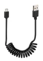Produktbild: Spiral-USB > Micro-USB-Kabel - 100 cm - Schwarz