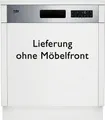 Produktbild: BEKO teilintegrierbarer Geschirrspüler BDSN25530X 7623991677, 15 Maßgedecke, Doppelt gut organisiert – inklusive Besteckschublade und Besteckkorb