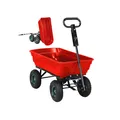 Produktbild: Miweba Bollerwagen Dumper, verriegelbare Kippfunktion, robuste PP-Wanne, Anhängerkupplung, bis 300kg (Rot)