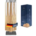 Produktbild: AEDEL Design Premium Magnetischer Messerblock Drehbar 360 Grad - Messerhalter Magnetisch aus edlem Eichenholz - Magnet Messerhalter Universal Unbestückt Holz