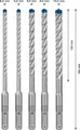 Produktbild: BOSCH Hammerbohrer-Set EXPERT SDS plus-7X 5-teilig