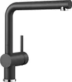 Produktbild: BLANCO LINUS-S | Küchenarmatur in anthrazit | Hochdruck | Mit herausziehbarem Schlauch | Rückflussverhinderer | Keramik Kartusche | Gesicherte Wasserqualität & wassersparend | [11x26,6x28,2 cm]
