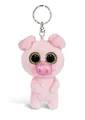 Produktbild: NICI 46315 Glubschis Schwein Zuzumi 9cm Schlüsselanhänger, Plüschtieranhänger mit Schlüsselring, Stofftierschlüsselhalter, pink