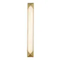 Produktbild: LED Wandleuchte Wandlampe 63.5 cm hoch Alabaster Metall in Messing Antik Weiß
