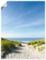 Produktbild: ARTLAND Wanddeko Poster & Kunstdrucke Wandposter Strand Meer Küste Nordsee Sand Dünen Natur Landschaft Maritim T9EX