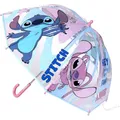 Produktbild: Lilo & Stitch Regenschirm für Kinder Transparent-Aufdruck mit Stitch und seiner Freundin Angel-Aus 100%POE mit Fiberglasgestell-Original in Spanien