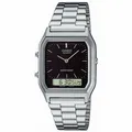 Produktbild: Unisex-Uhr Casio EDGY COLLECTION - BLACK Schwarz Silberfarben