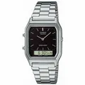 Produktbild: Unisex-Uhr Casio AQ-230A-1DMQYES Schwarz Silberfarben