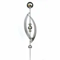 Produktbild: Gartenstecker 140 cm Edelstahl Erdspieß Außen Dekoration Spiralien Blumen Beet