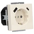 Produktbild: Busch Jaeger 20 EUCB2USBAC-82 Steckdose USB AC Plattform 63 Elfenbeinweiß