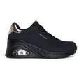 Produktbild: Skechers für Damen. 177520 Turnschuhe Uno Wedge Hi Steps schwarz (39), 3 bis 5 cm, Schnürsenkel, Lässig