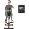 Produktbild: COSTWAY Heimtrainer Bewegungstrainer Pedaltrainer für Senioren Metall, Hand Arm Bein Knie Fitnessgerät mit LCD Display, höhen- & längenverstell... - Schwarz