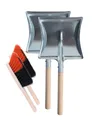 Produktbild: Garronda Reinigungsbürsten-Set, (Kehrschaufel Metall/Holz und Handfeger Set, 2 Stück)