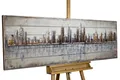 Produktbild: KUNSTLOFT Holzbild Next Stop: USA 150x50 cm, handgefertiges Wandbild aus Holz