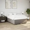 Produktbild: vidaXL Bettgestell ohne Matratze Taupe 140x190 cm Stoff