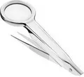 Produktbild: FIRST AID ONLY Lupenpinzette, silber 23 mm Kunststofflinse, 4,5-fache Vergrößerung, - 1 Stück (P-10011)