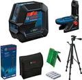 Produktbild: Bosch Professional Kombilaser GCL 2-50 G | Kreuzlinienlaser grün | Stativ BT 150 | 15 m Reichweite | IP64