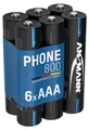 Produktbild: ANSMANN Telefon Akku Micro AAA, 6 Stück, 800 mAh NI-MH 1,2V