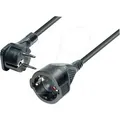 Produktbild: TM NV 55-2 - 2 m Verlängerungskabel mit flachem Stecker, schwarz