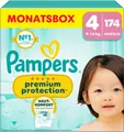 Produktbild: Pampers Baby Windeln Größe  4 9-14kg Premium Protection Maxi Monatsbox 174 Stück