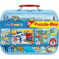 Produktbild: Schmidt Spiele Verkehrsmittel Puzzlebox (148 Teile) (56508)