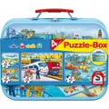 Produktbild: SCHMIDT Puzzle Transport 4in1 im Blechkasten (26,26,48,48 Teile)