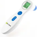 Produktbild: Dr. Senst Digitales Fieberthermometer Hochpräzise Temperaturmessung Infrarotes berührungsloses Fiebe (Stirn, Berührungslos) (521-854120)