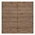 Produktbild: Delta Rhombus Sichtschutzzaun Kiefer KDI Braun 180x180cm 5900236514300