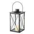 Produktbild: Boltze Home Laterne aus schwarzem Metall 17x30cm