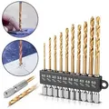 Produktbild: STAHLWERK Universal Spiralbohrer Set 2-5 mm mit Sechskant-Schaft 10-teilig