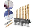 Produktbild: STAHLWERK Bohrersatz 10-teiliges Universal Spiralbohrer Set 2-5 mm, (Set, 10-tlg., Set), 10-teiliges Universal-Bohrer-Set
