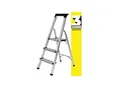 Produktbild: Craftfull Stehleiter CF-133B, Aluminium-Haushaltsleiter, Ablagefläche, Gummi-Standfüße, 3-6 Stufen (3 Stufen)