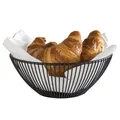Produktbild: Brotkorb Obstkorb Buffetkorb Metall schwarz  Ø 20 cm H: 8 cm