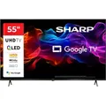 Produktbild: Sharp 4T-C55HP_ QLED-Fernseher (139 cm/55 Zoll, 4K Ultra HD, Smart-TV, Google TV) schwarz