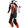 Produktbild: Dainese Laguna Seca 5, Lederkombi 1tlg. perforiert - Schwarz/Weiß/Neon-Rot - 50